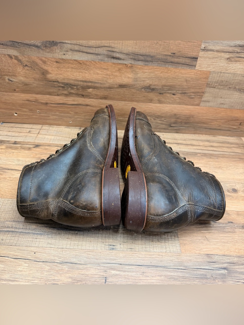 Chippewa LLBean Katahdin Iron Works Engineer cap boot Leather Men’s 11D Brown - Picture 4 of 9